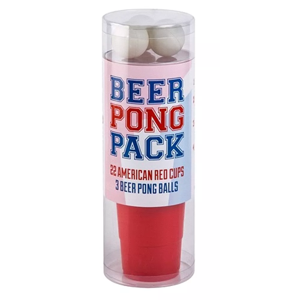 Beer Pong Set - 22 Redcups - 3 Pingpong Ballen
